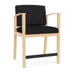 Mason Street Wood Oversized Hip Chair in Standard Upholstery