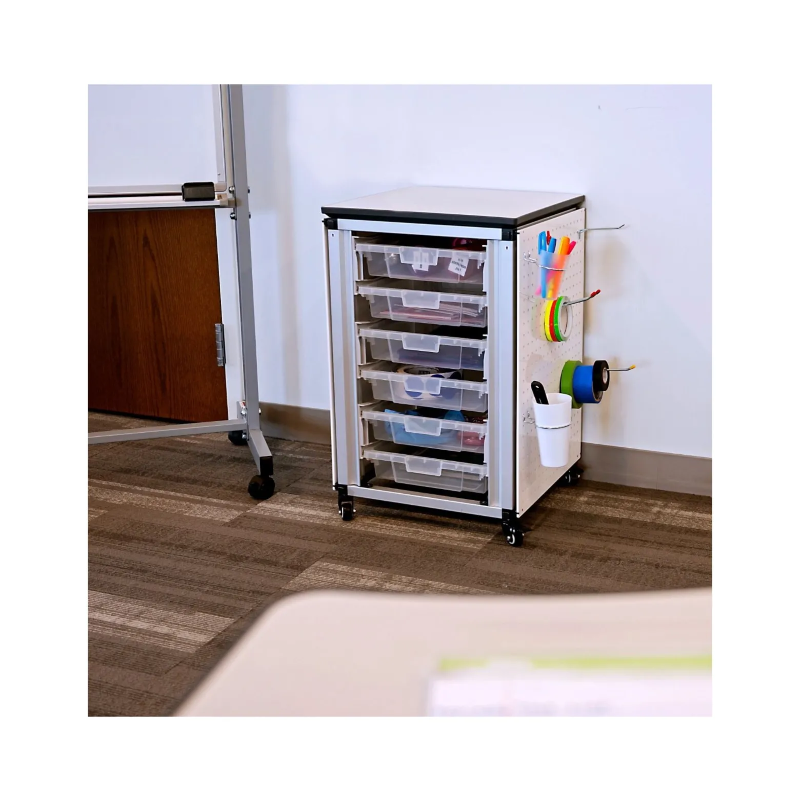 MBS 6-Bin Modular Classroom Storage Cabinet – 18" W x 29" H