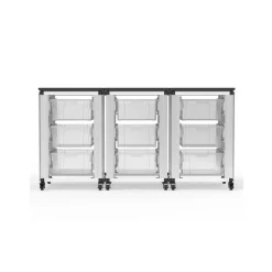 MBS 9-Bin Modular Classroom Storage Cabinet – 54" W x 29" H