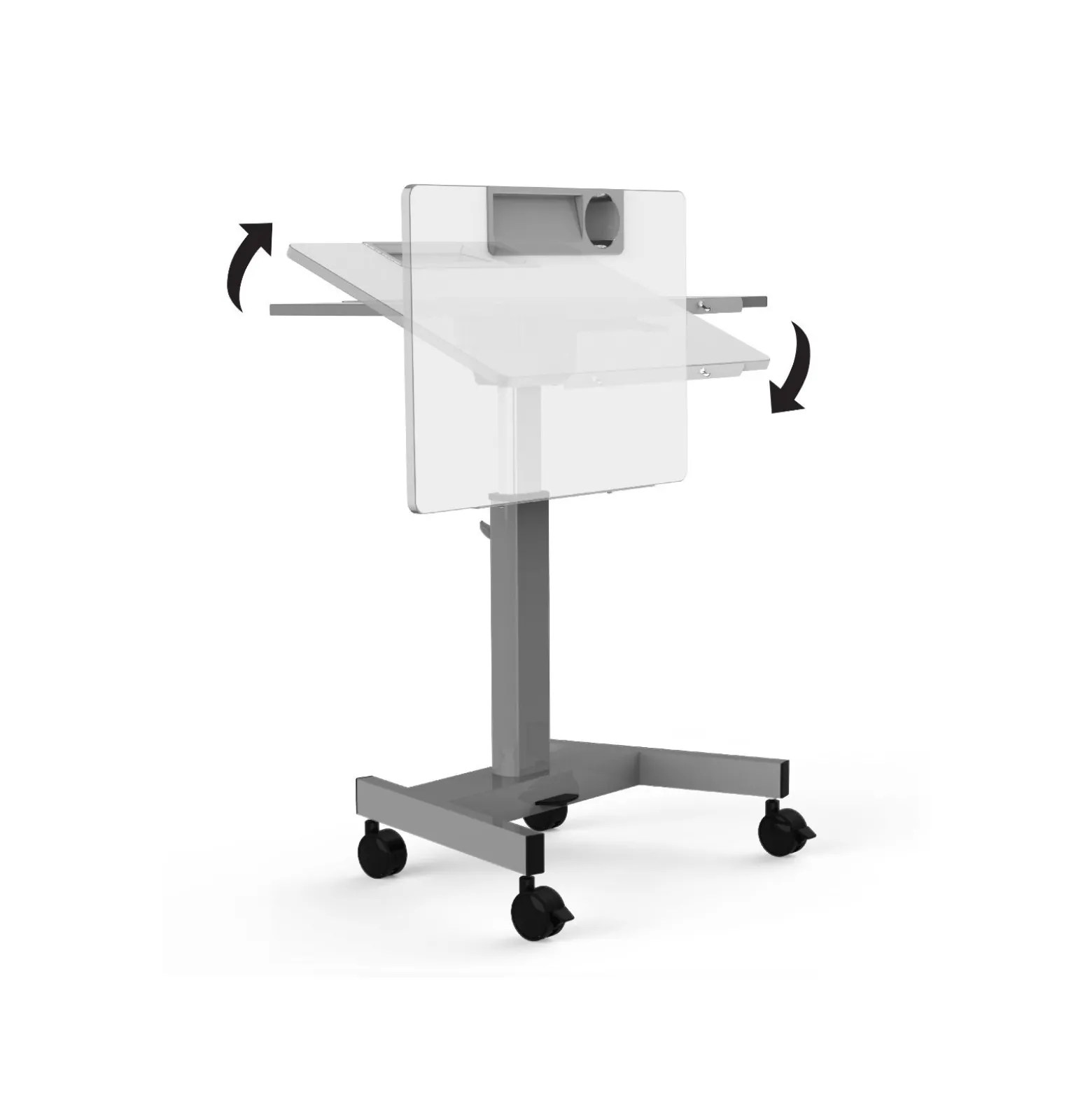 MBS Pneumatic Adjustable-Height Tilt-Top Classroom Desk
