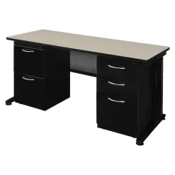 Merit Double Pedestal Desk - 60"W x 24"D