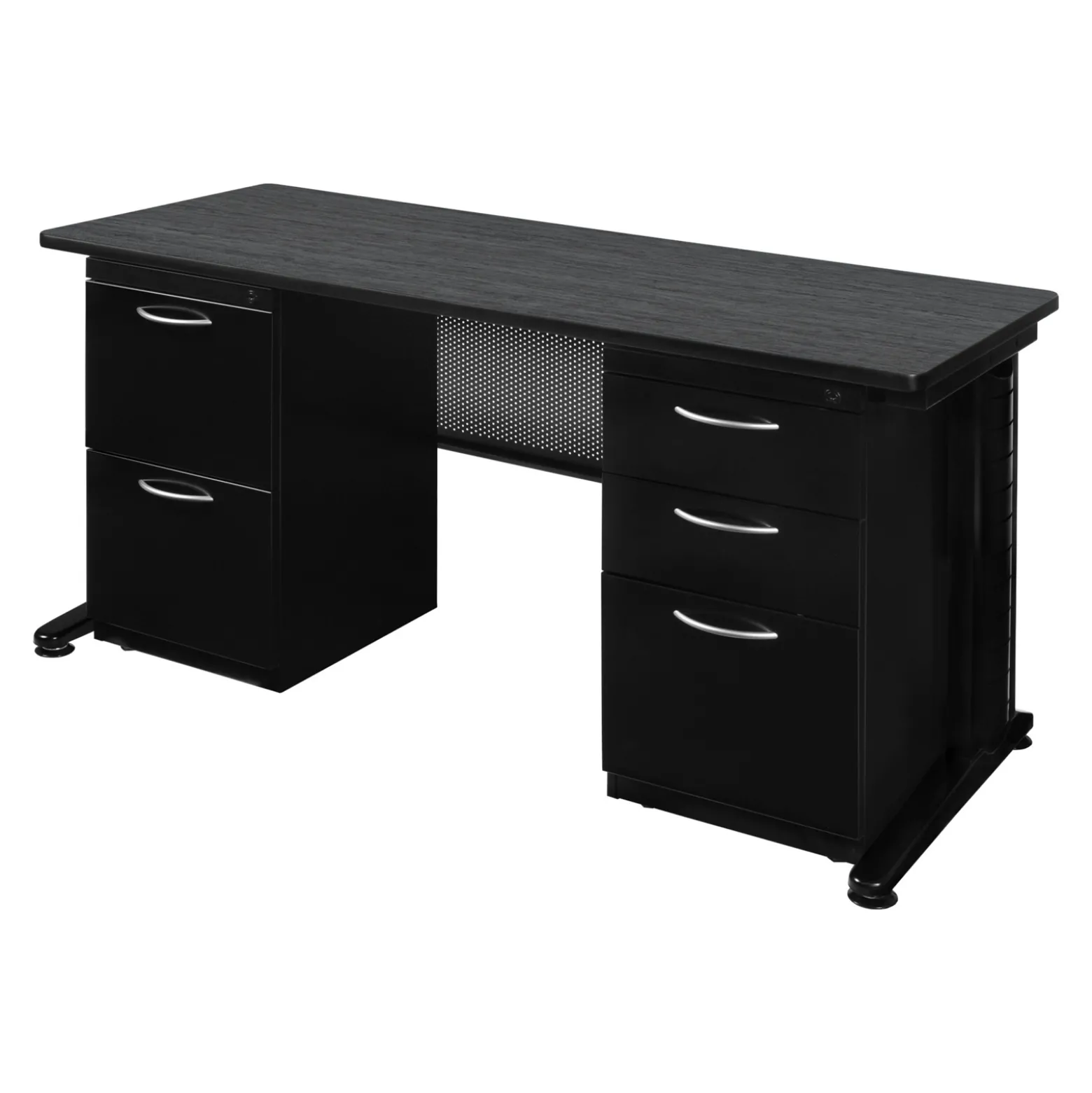 Merit Double Pedestal Desk - 60"W x 24"D