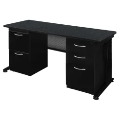 Merit Double Pedestal Desk - 66"W x 24"D