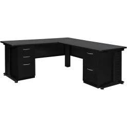 Merit Double Pedestal L-Shaped Desk - 66"W x 72"D