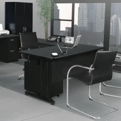 Merit Double Pedestal L-Shaped Desk - 66