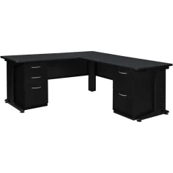 Merit Double Pedestal L-Shaped Desk - 72