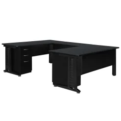 Merit Double Pedestal U-Desk - 66"W x 102"D