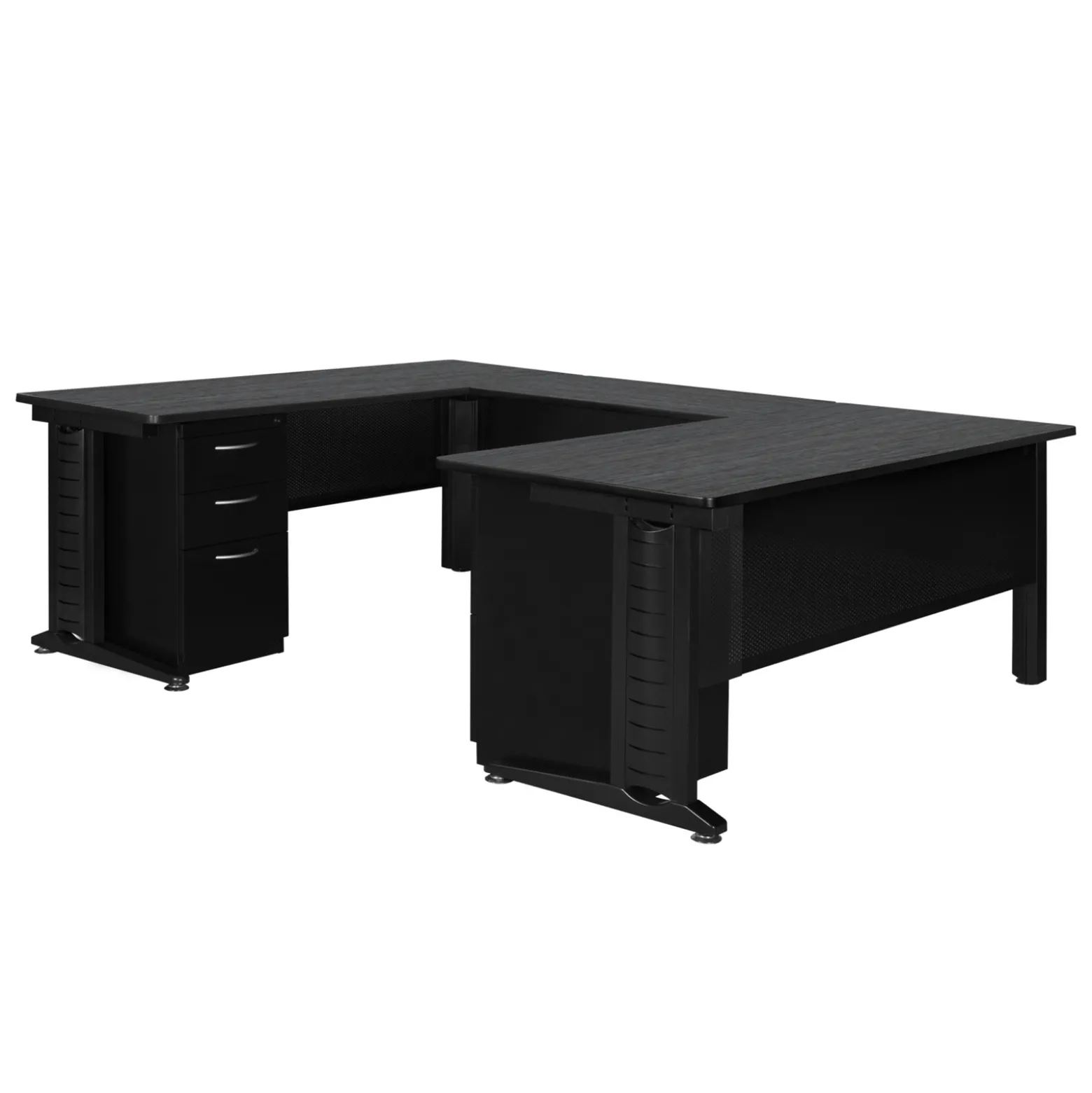 Merit Double Pedestal U-Shaped Desk - 72"W x 102"D
