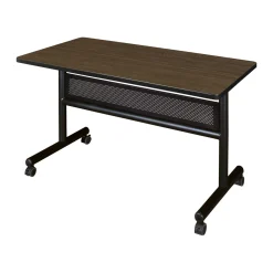 Merit Flip Top Training Table with Casters and Modesty Panel - 48