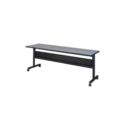 Merit Flip Top Training Table with Casters and Modesty Panel - 72"W x 24"D