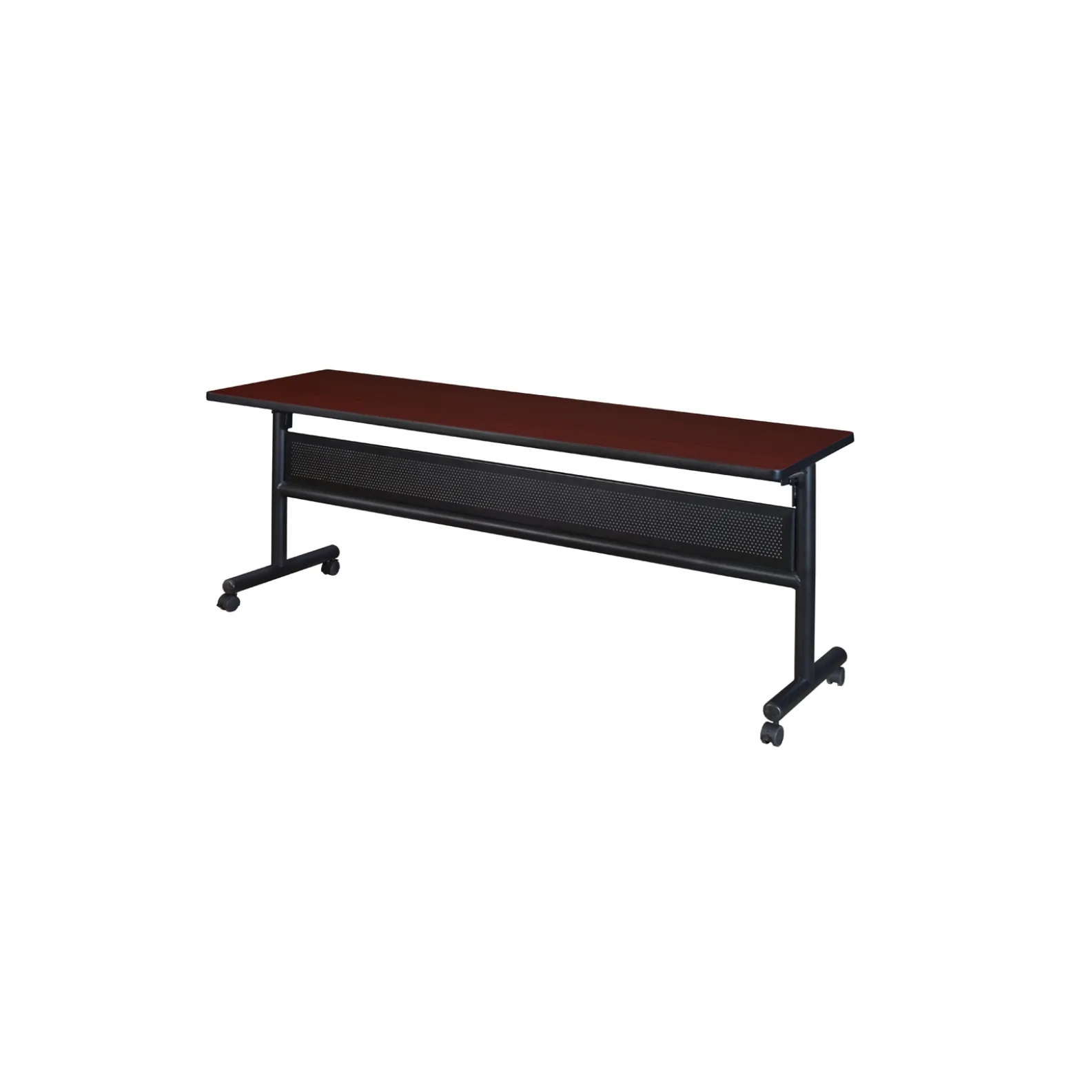 Merit Flip Top Training Table with Casters and Modesty Panel - 72"W x 24"D