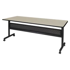 Merit Flip Top Training Table with Casters and Modesty Panel - 72