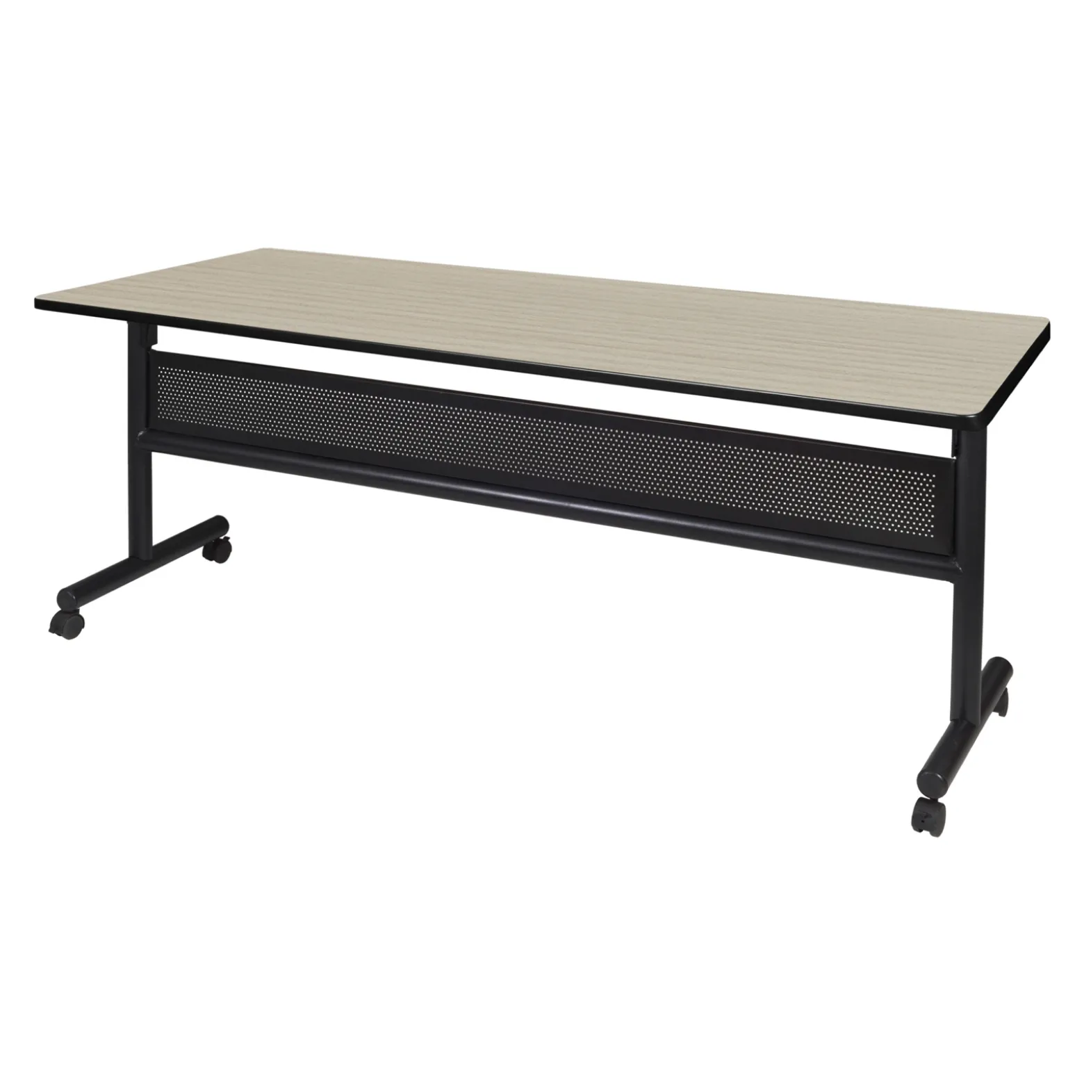 Merit Flip Top Training Table with Casters and Modesty Panel - 72"W x 24"D