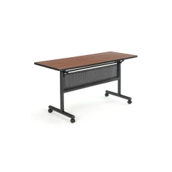 Merit Flip Top Training Table with Casters and Modesty Panel - 60"W x 24"D