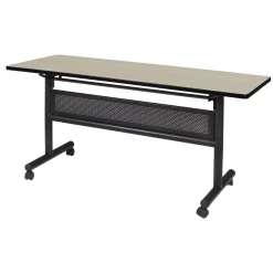 Merit Flip Top Training Table with Casters and Modesty Panel - 60