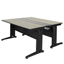 Merit 2-Person Workstation - 72"W x 58"D