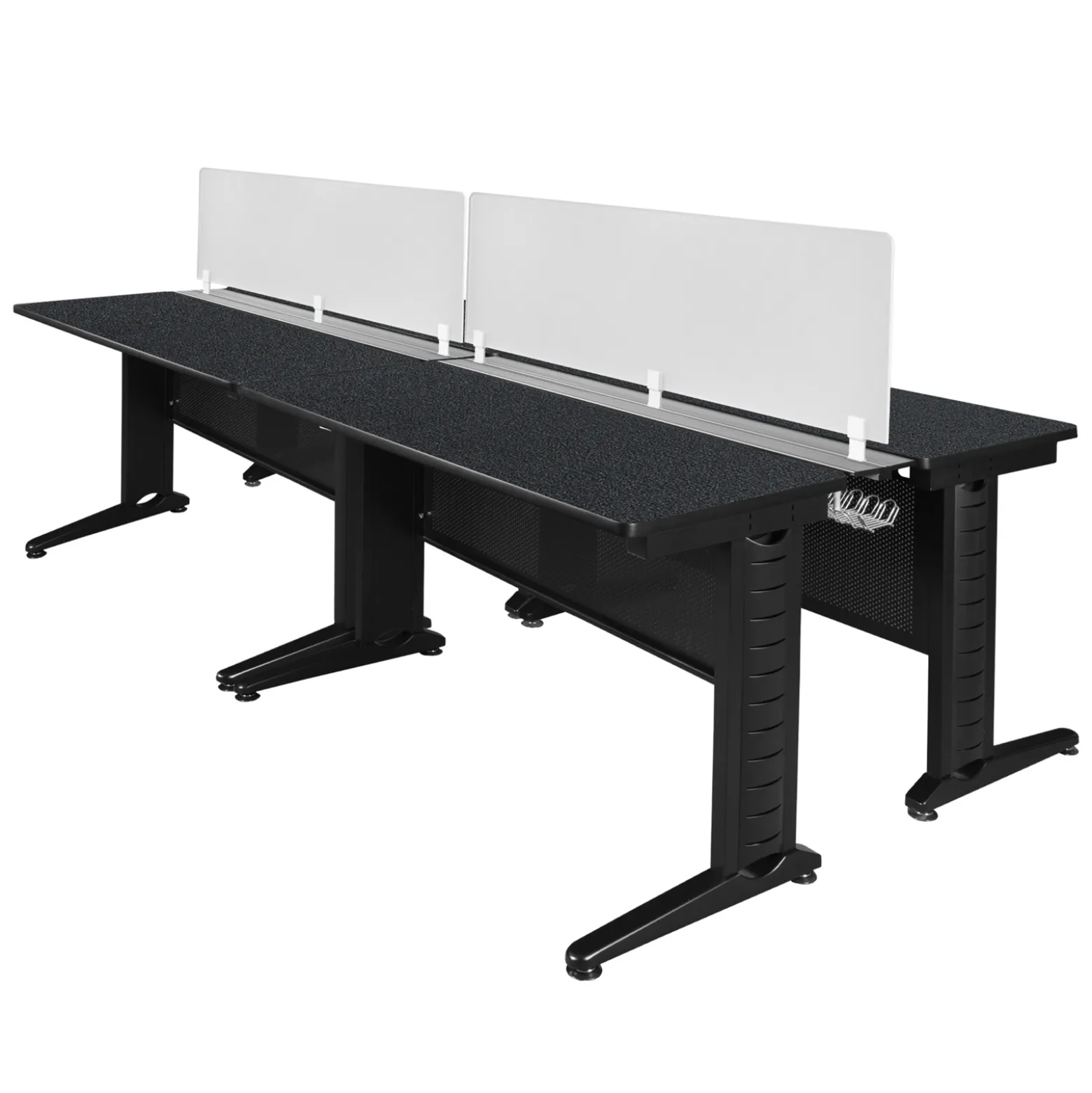 Merit 4-Person Workstation with Privacy Divider- 48"W x 24"D