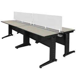 Merit 4-Person Workstation with Privacy Divider- 48