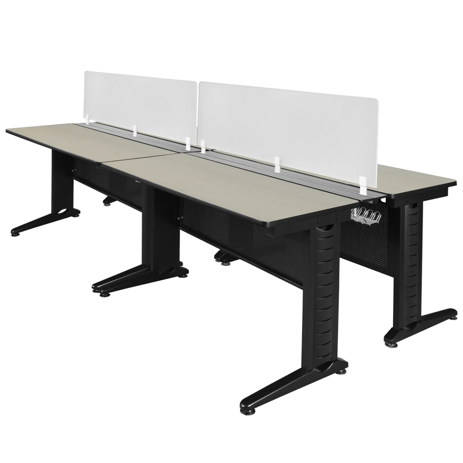 Merit 4-Person Workstation with Privacy Divider- 48"W x 24"D