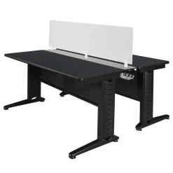 Merit 2-Person Workstation with Privacy Divider - 48
