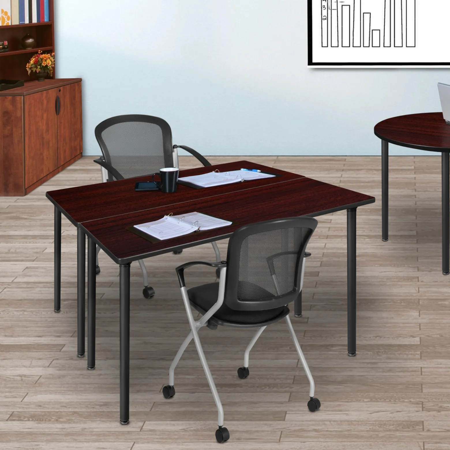 Merit Rectangle Folding Table - 42"x24"