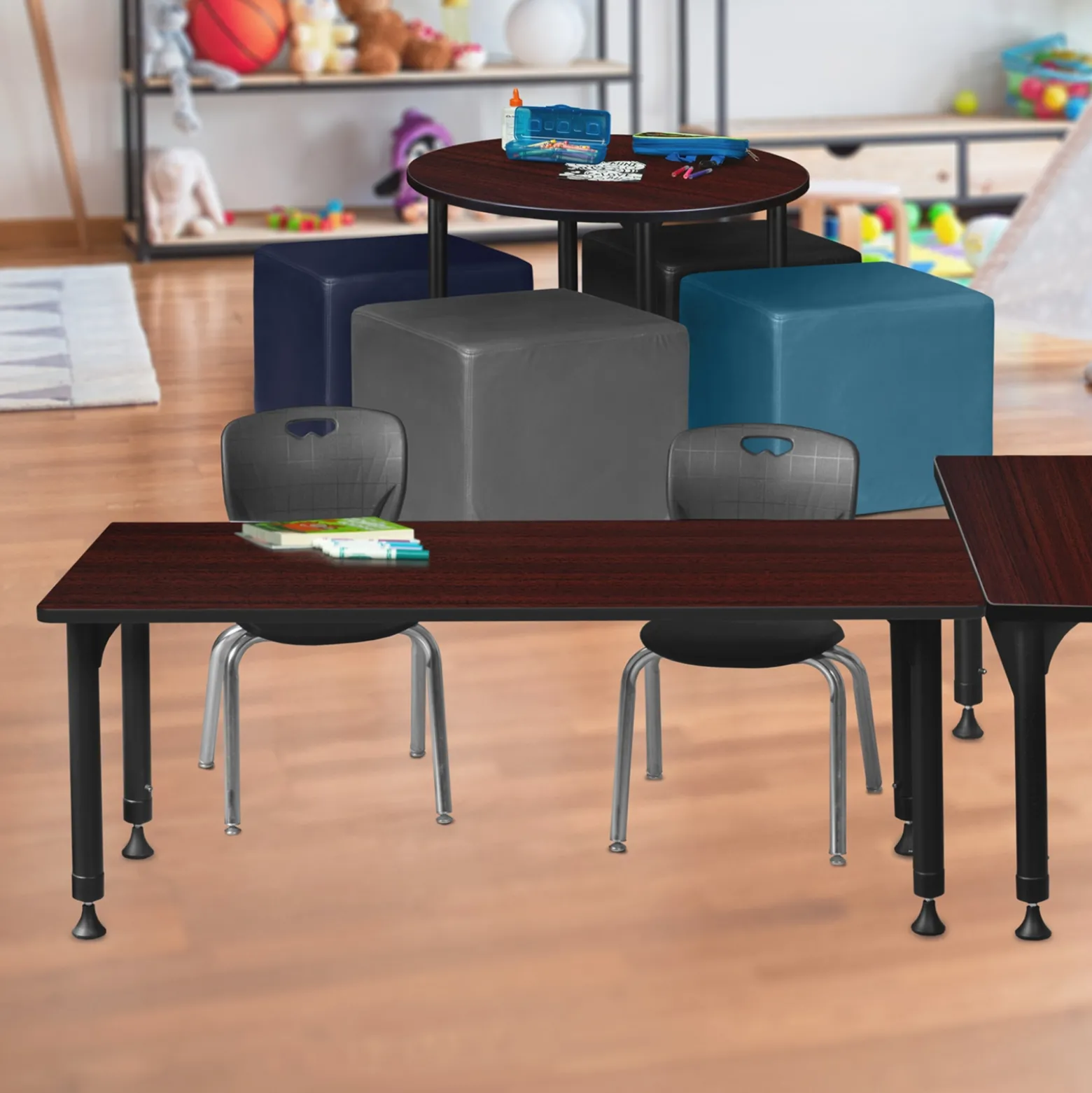 Merit Rectangle Height-Adjustable Table - 60"x30"