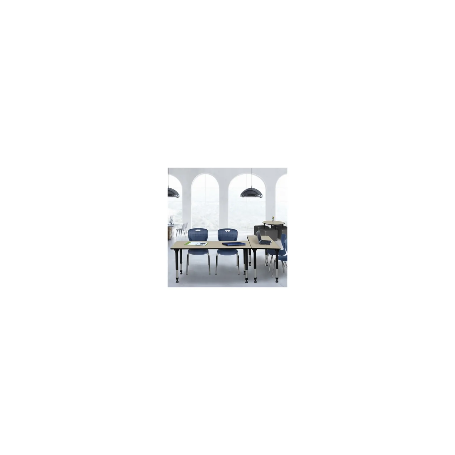 Merit Rectangle Height-Adjustable Table - 60"x30"