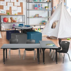 Merit Rectangle Height-Adjustable Table - 48