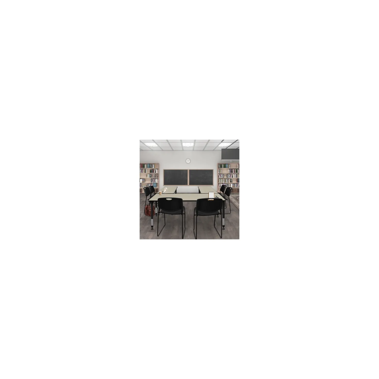 Merit Rectangle Height-Adjustable Table - 72"x24"