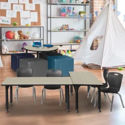Merit Rectangle Height-Adjustable Table - 42