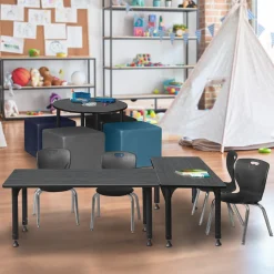Merit Rectangle Height-Adjustable Table - 42