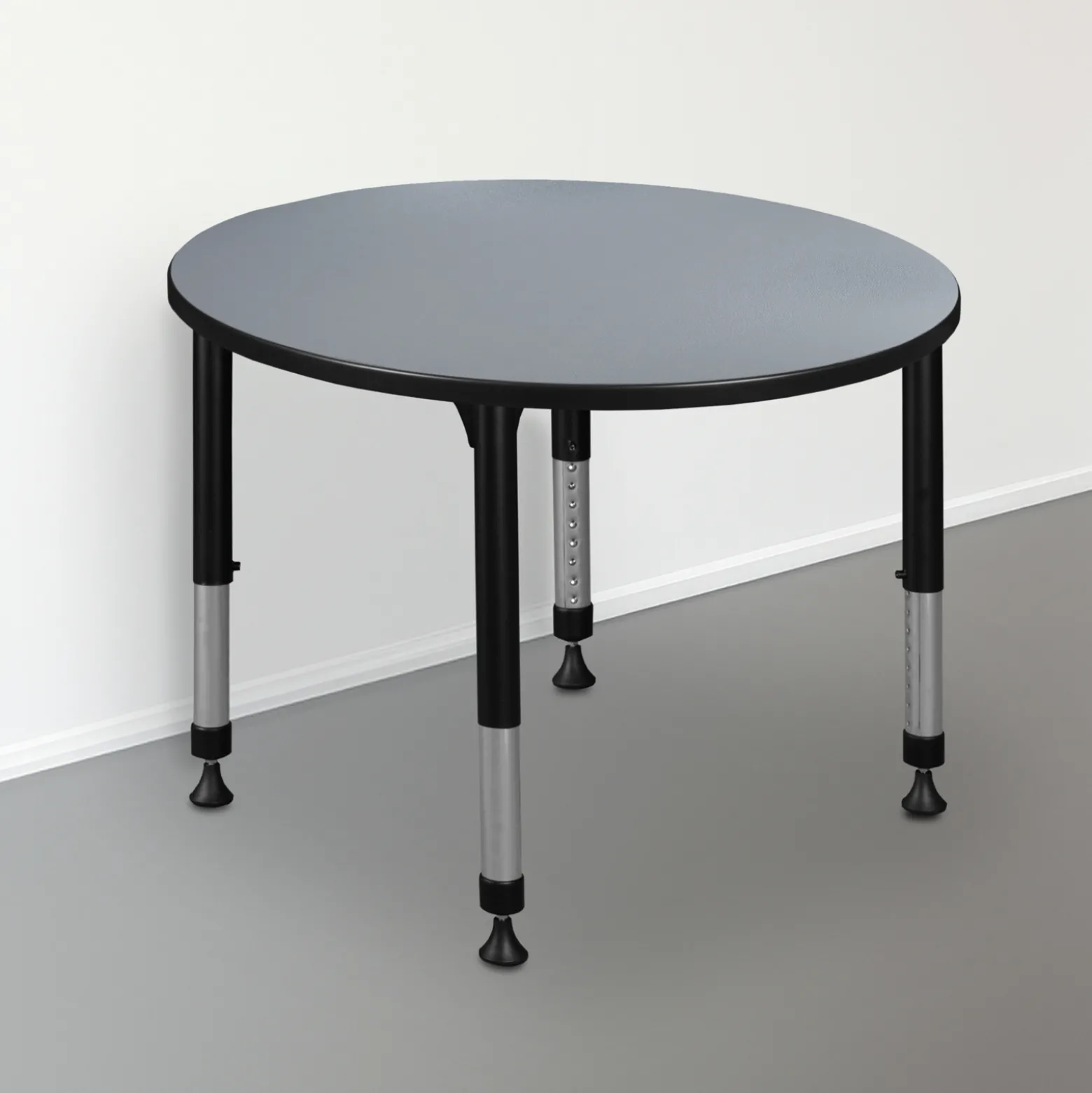 Merit Round Height-Adjustable Table - 36"D