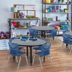 Merit Round Height-Adjustable Table - 36