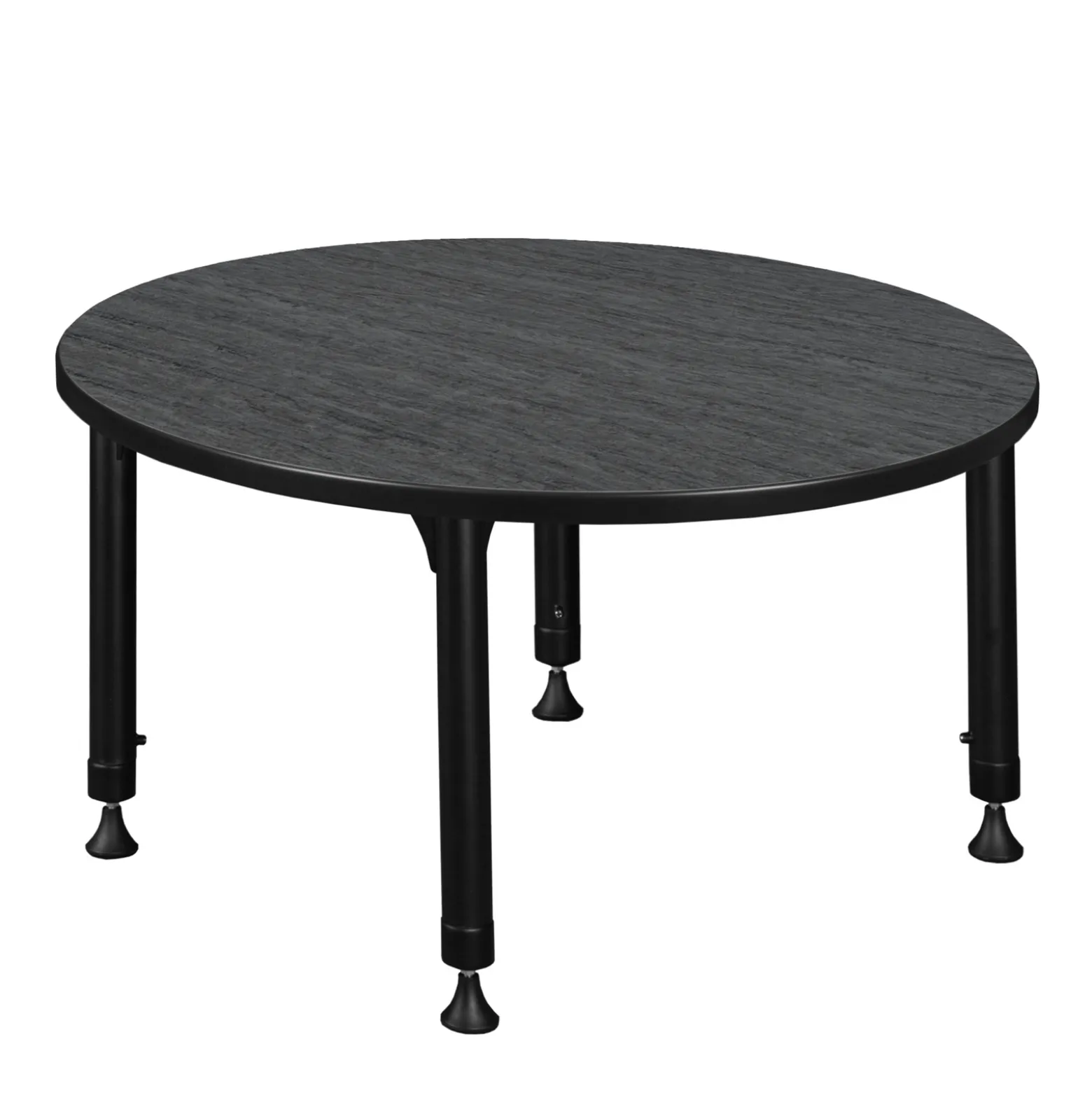 Merit Round Height-Adjustable Table - 42"D