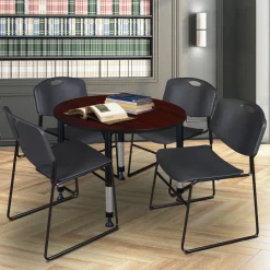 Merit Round Height-Adjustable Table - 42