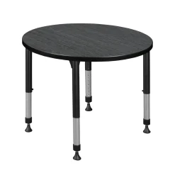 Merit Round Height-Adjustable Table - 30"D