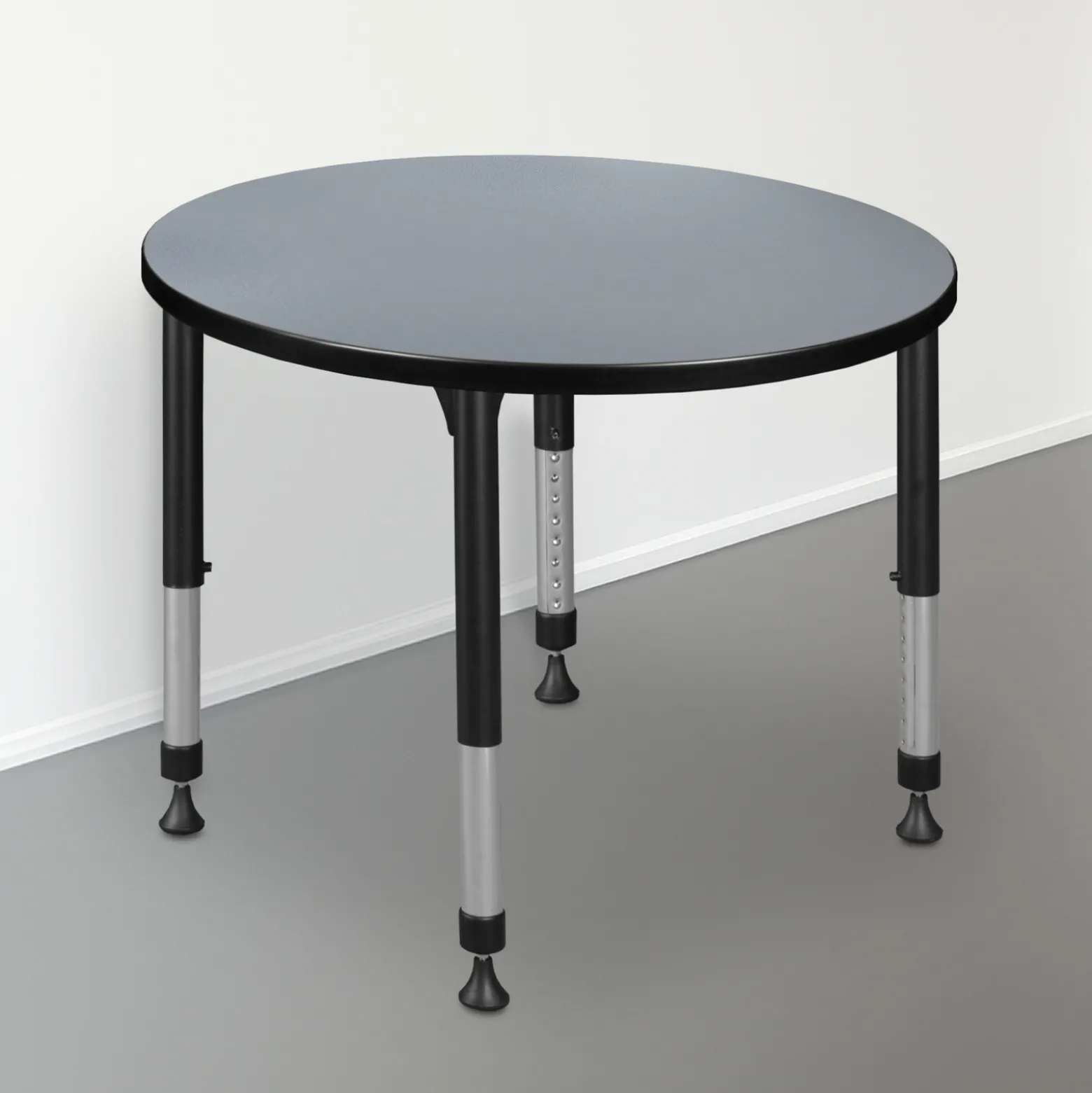 Merit Round Height-Adjustable Table - 30"D