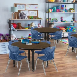 Merit Round Height-Adjustable Table - 30