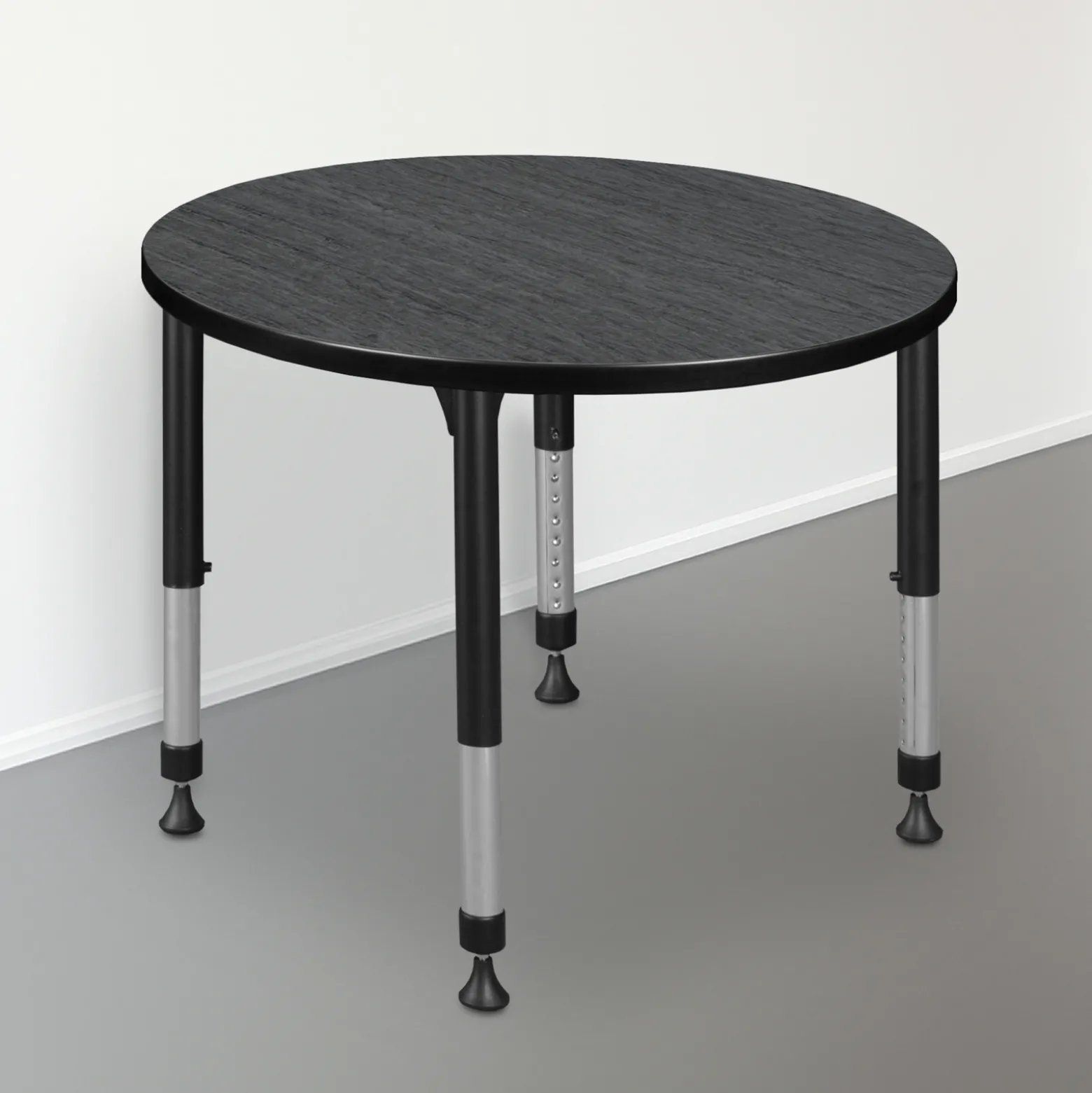 Merit Round Height-Adjustable Table - 30"D