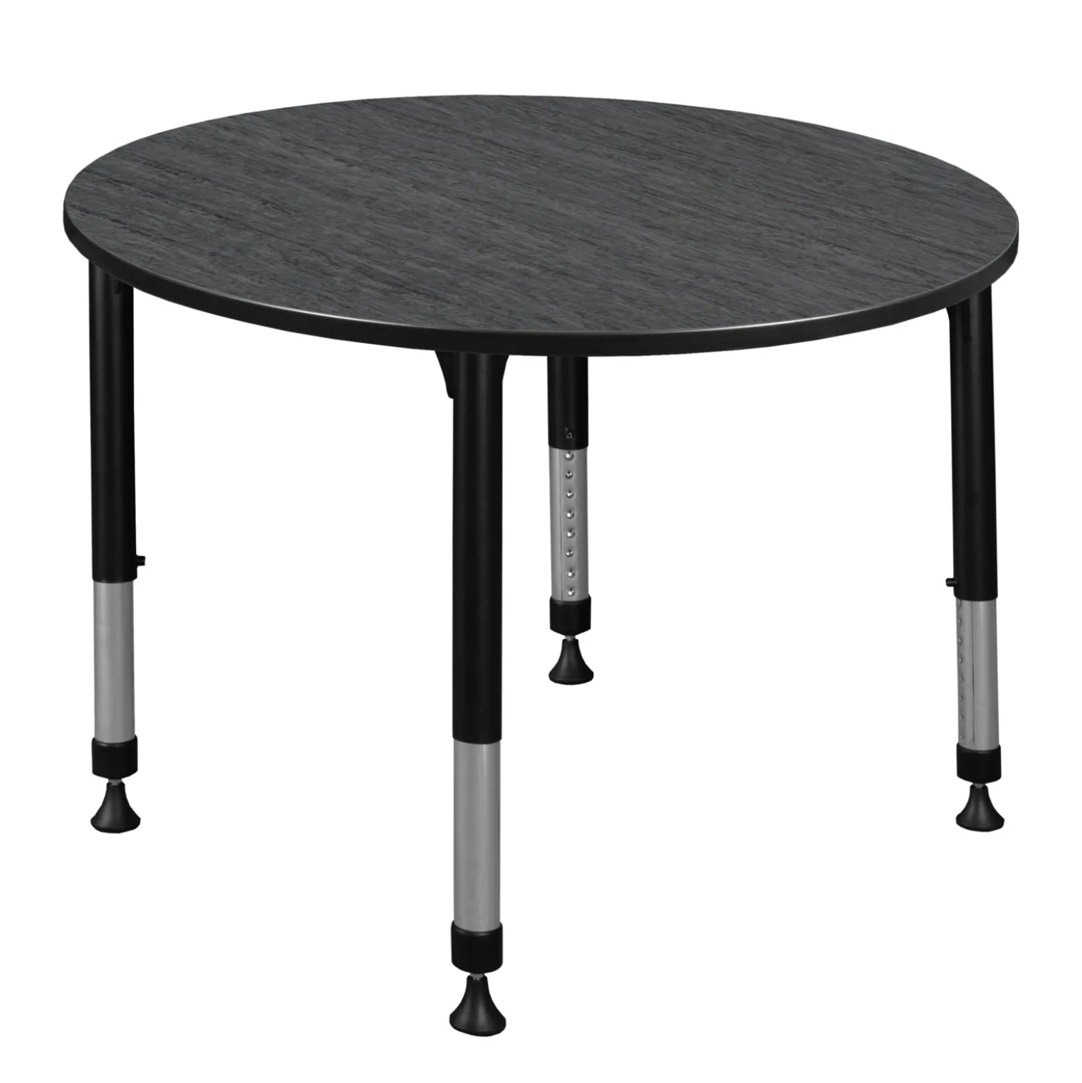 Merit Round Height-Adjustable Table - 48"D