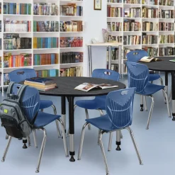 Merit Round Height-Adjustable Table - 48