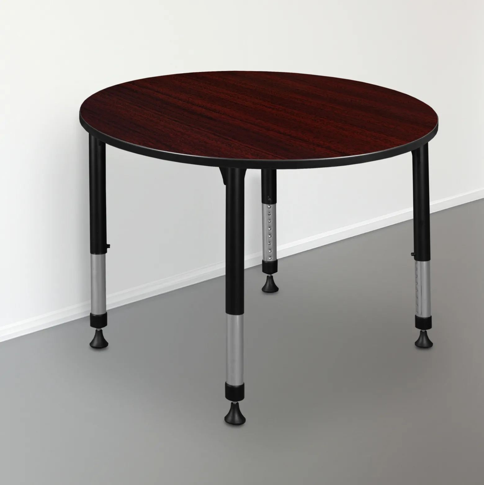Merit Round Height-Adjustable Table - 48"D