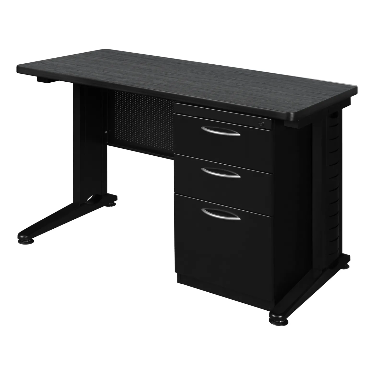 Merit Single Pedestal Desk - 48"W x 24"D