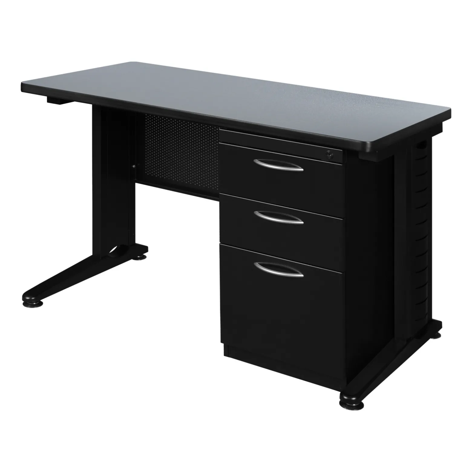 Merit Single Pedestal Desk - 48"W x 24"D