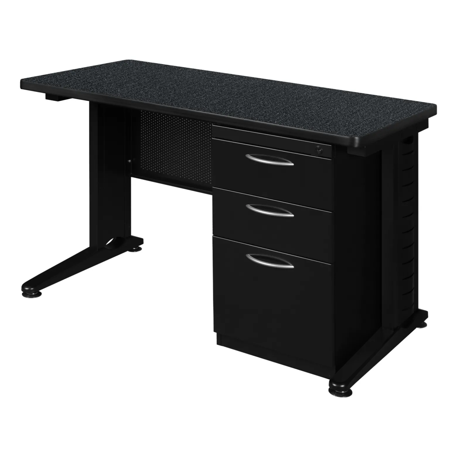 Merit Single Pedestal Desk - 48"W x 24"D
