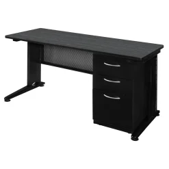 Merit Single Pedestal Desk - 72"W x 30"D