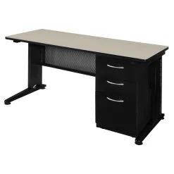 Merit Single Pedestal Desk - 66
