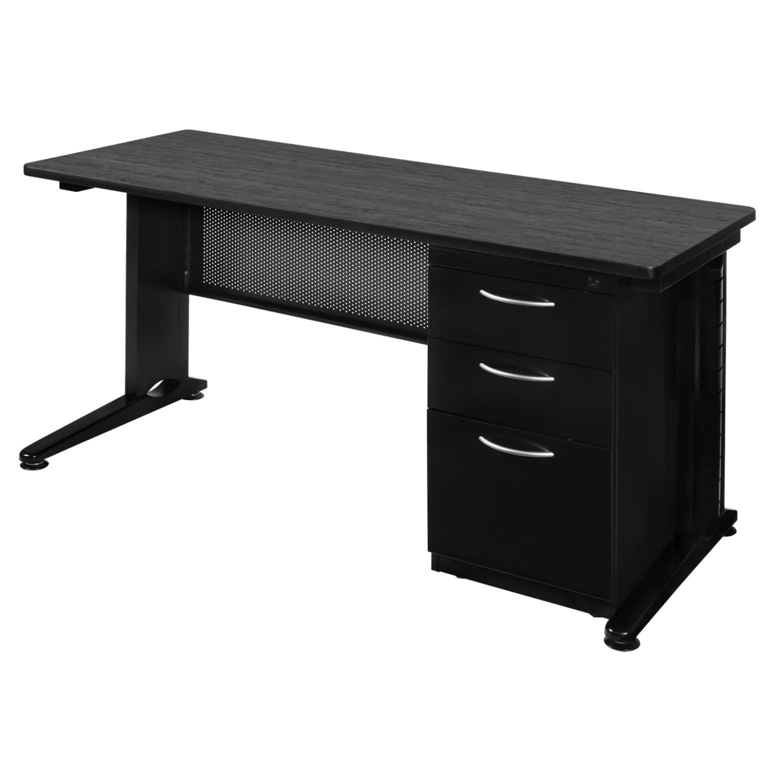 Merit Single Pedestal Desk - 66"W x 30"D