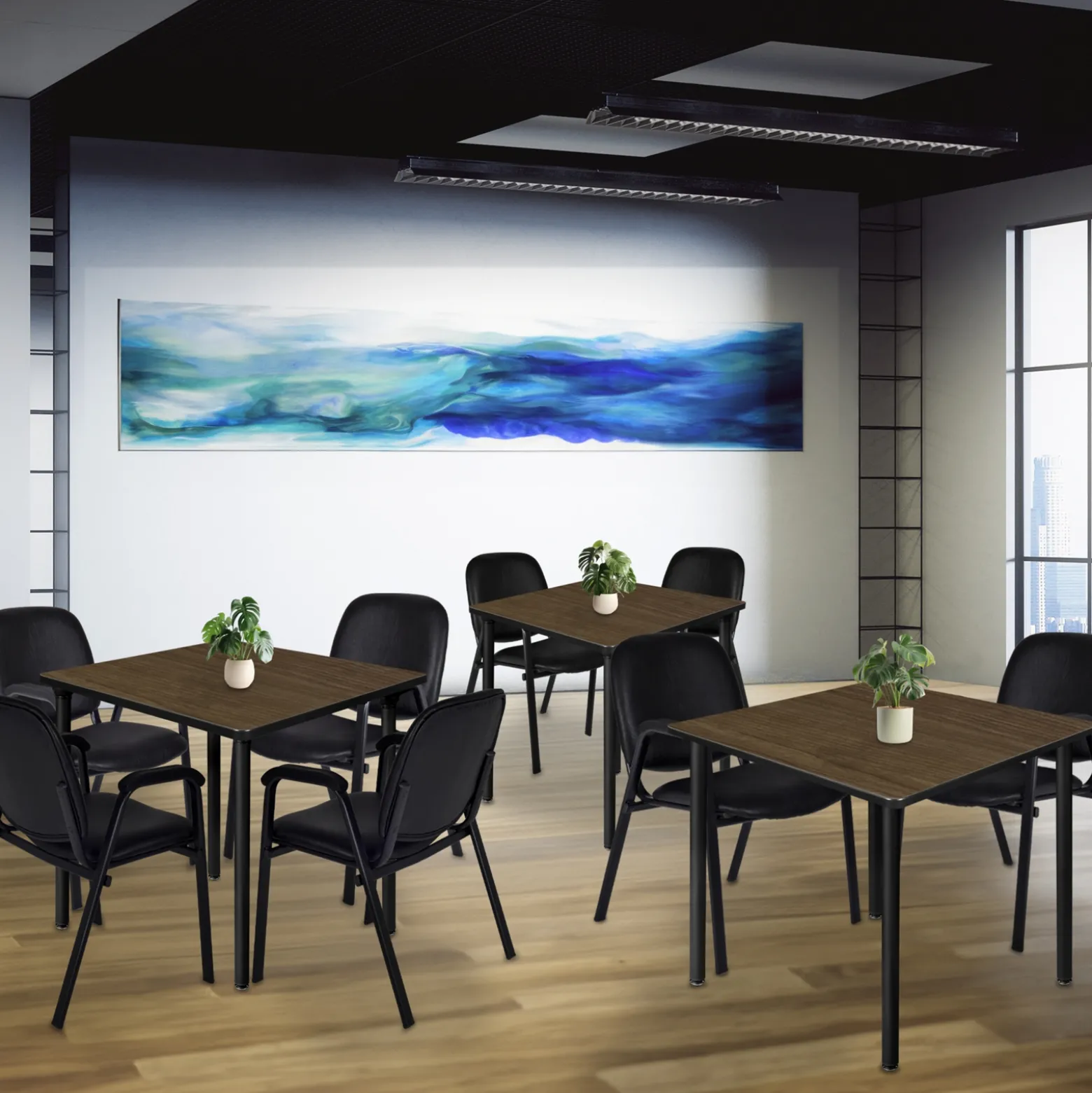 Merit Square Folding Table - 36"D