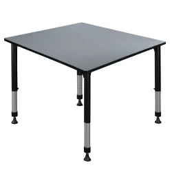 Merit Square Height-Adjustable Table - 48"D